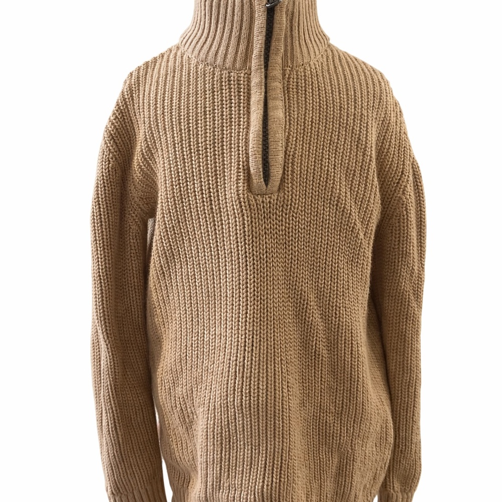 The Children’s Place Toddler Boys Knit Quarter-Zip Sweater Size 4T Tan